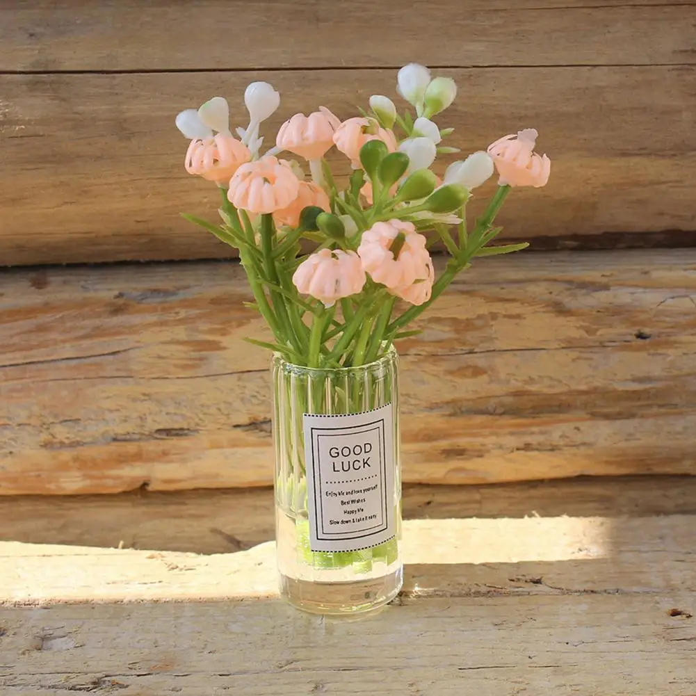 Small Dollhouse Vase Miniature Flower Vase for Dollhouse Tiny Plant Vase Model 1/12 Scale Mini Floral Figurine Decor Accessories