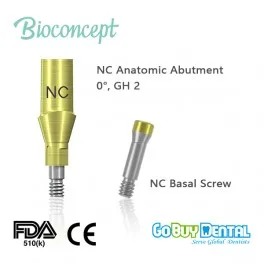 

NC Anatomic Abutment, straight, GH 2 (131010)