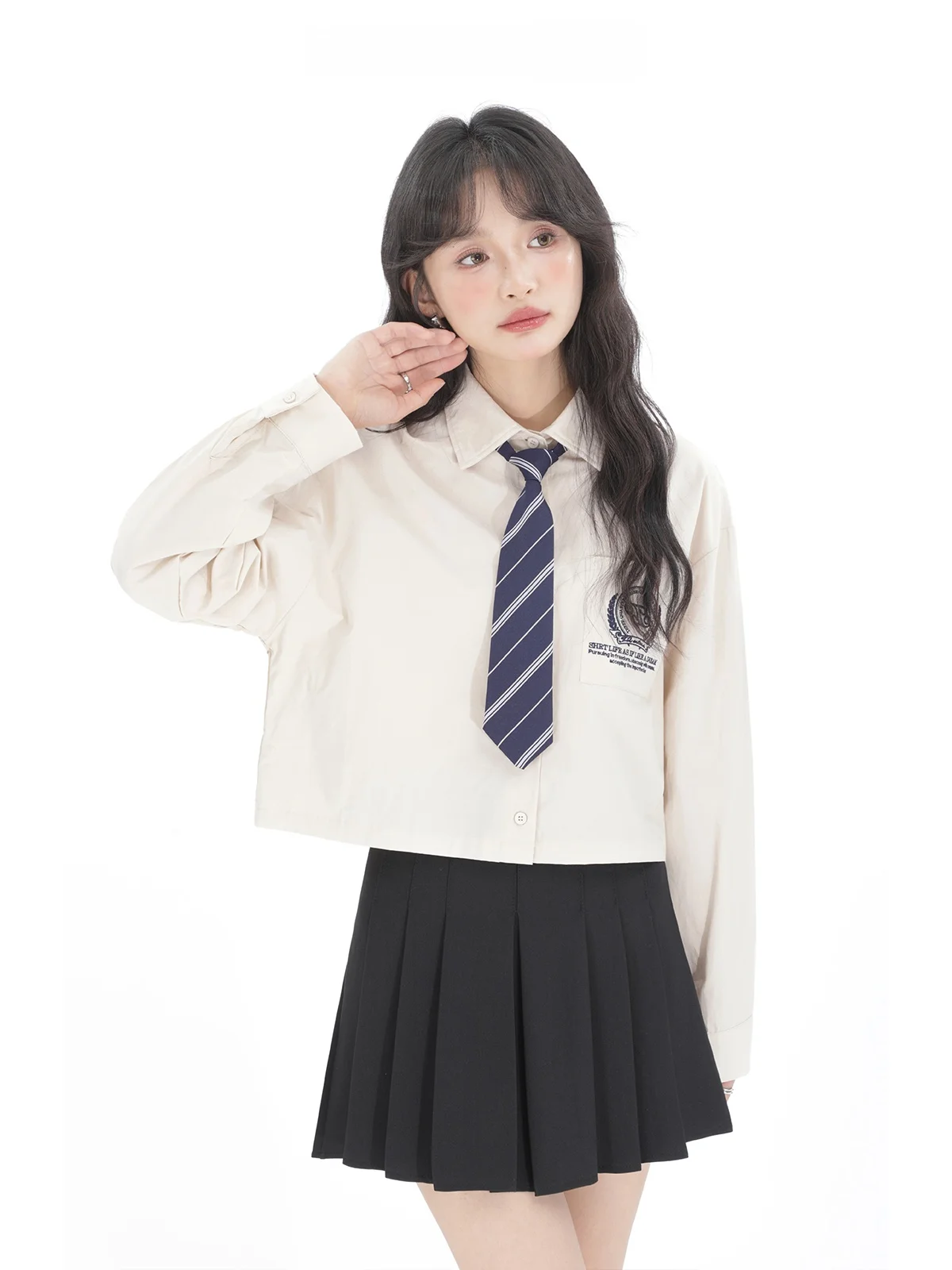 

Xinmon ort Casual Sle Women's irt Loose Fit Korean Version Spring Seasonal Slimming Effect College Sle Faion