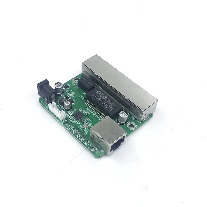 Mini PCBA 6Ports Industrial switch module 10/100Mbps 12V-48V internet network switch