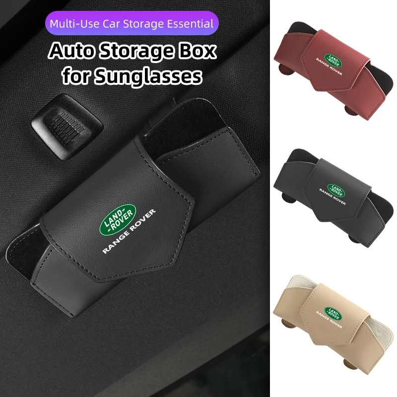 קופסת אחסון לשמשיה לרכב, נרתיק למשקפיים, מחזיק משקפי שמש, אביזרים לרכב לנד רובר פרילנדר 2 L2 LF דיסקברי 3 4 L319 L462 R