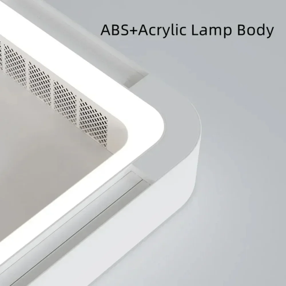Fan Ceiling Chandeliers Remote Control Bladeless DC Ceiling Fan Invisible Slient Modern Minimalist Home Decor Fan Lamps Lighting