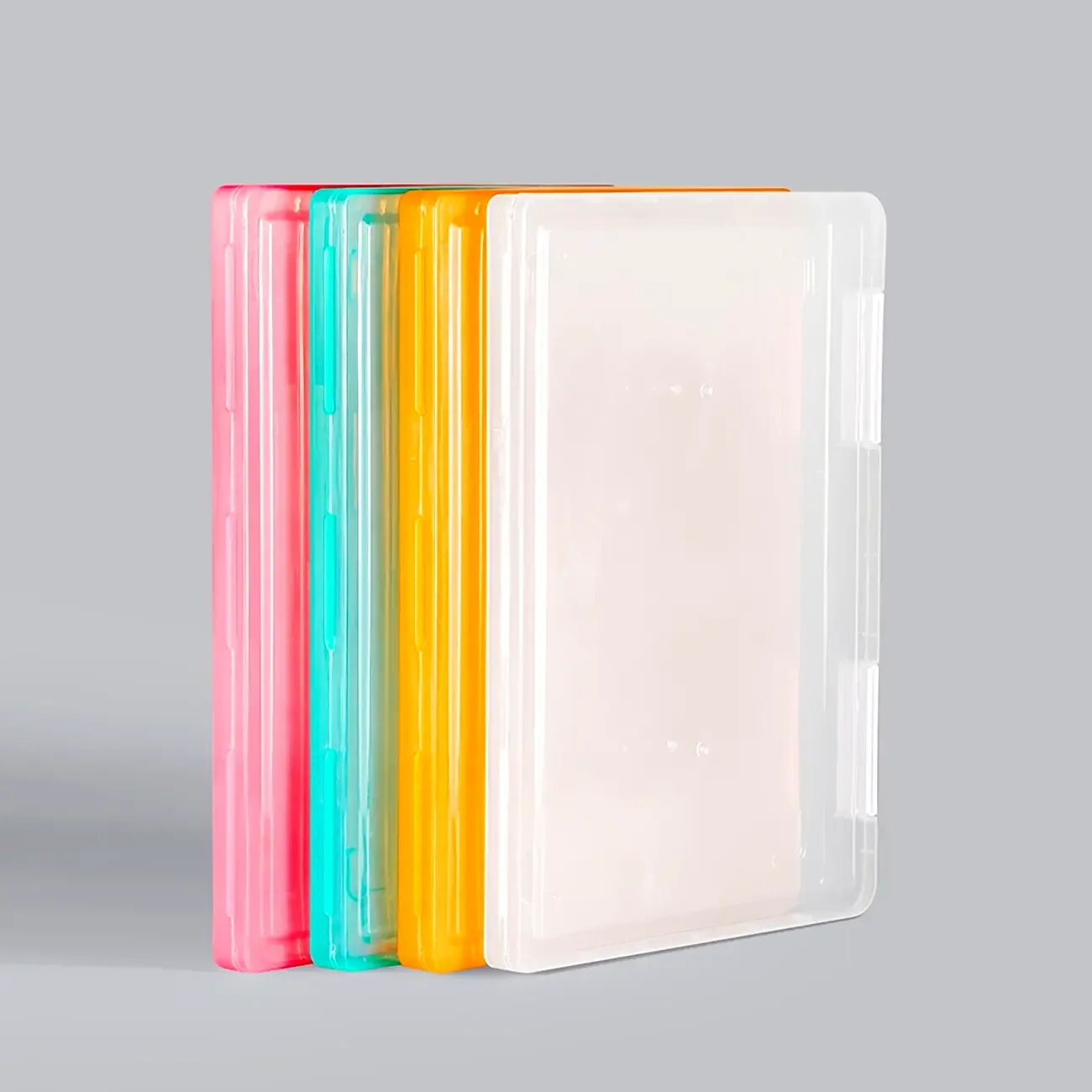 1 PC Multi-Layer แบบพกพาแฟ้มกล่องแบบพกพาแฟ้มกล่อง,A4 พลาสติก PP แฟ้มกล่อง,กันน้ําสัญญากล่องเก็บ