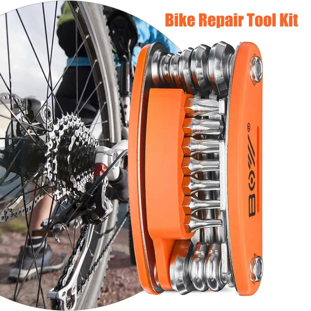 Bike Repair Tool Lightweight MTB Mountain Bike Multitool Cycling Tools Sturdy Portable Bike Multitool Outdoor Supplies