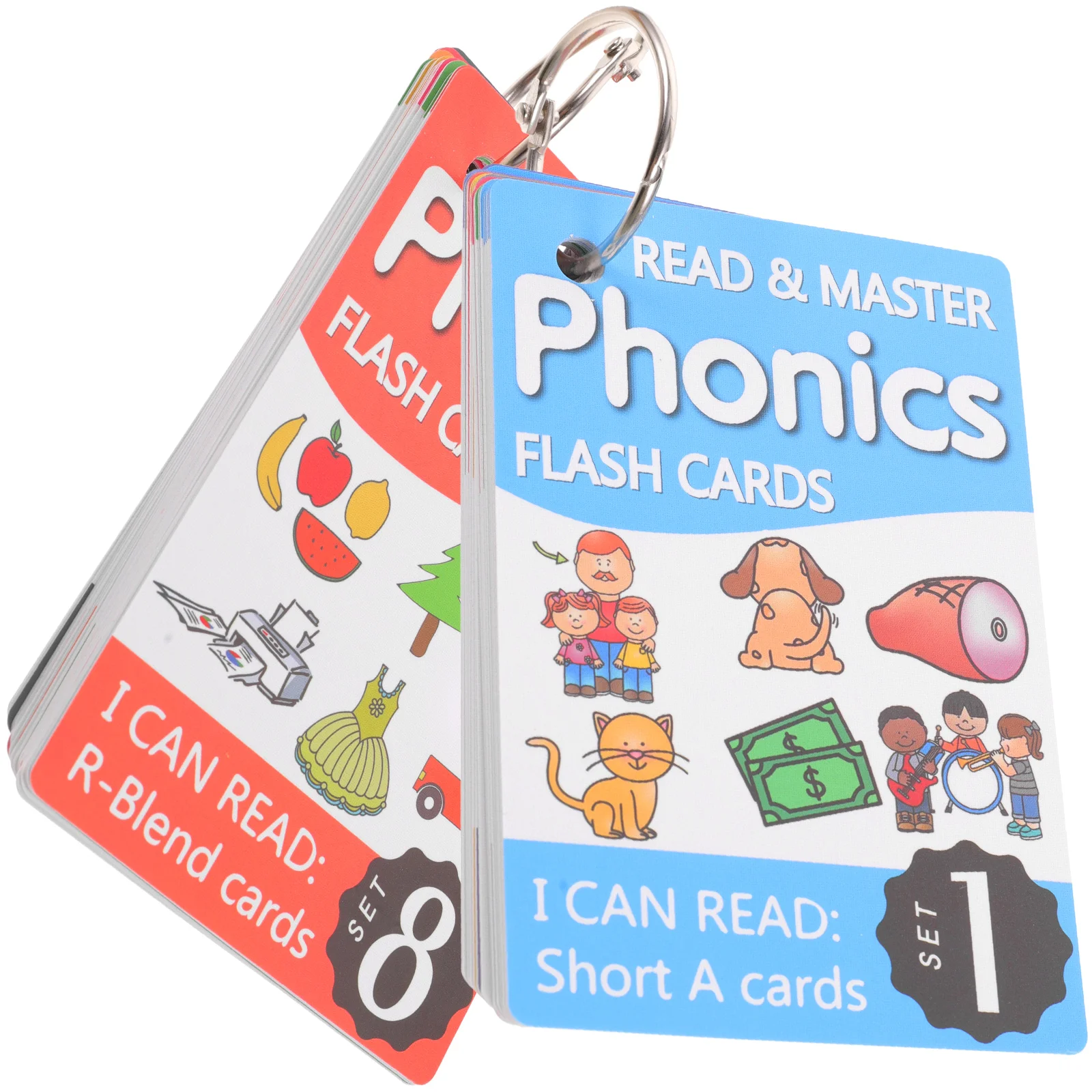 

300g Coated Paper Double-sided Matte Film Spelling Cards Matching Letters Words Learning Toys Kids Educational Supplies
