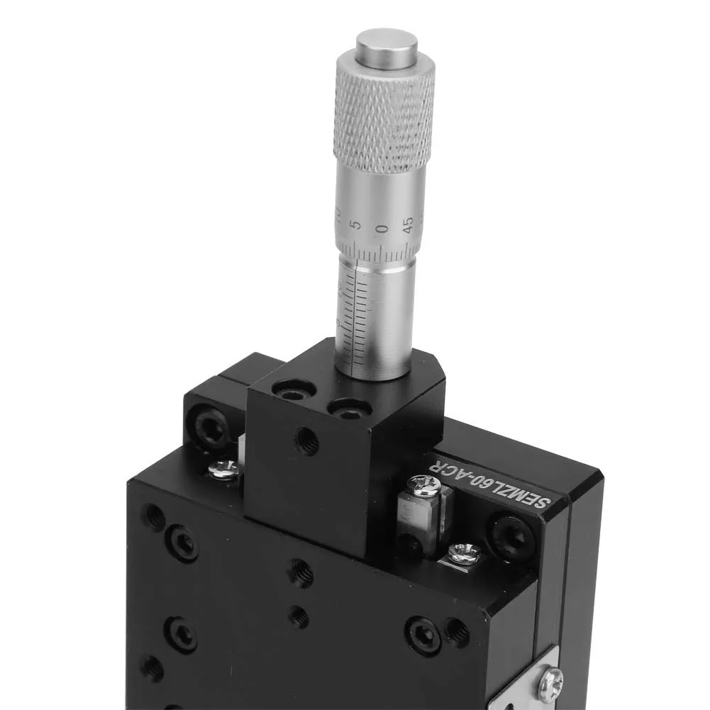 Manual Linear Stages Trimming  SEMZL60-ACR Manual Slide Table Trimming  Linear Stage  Roller  60*60mm