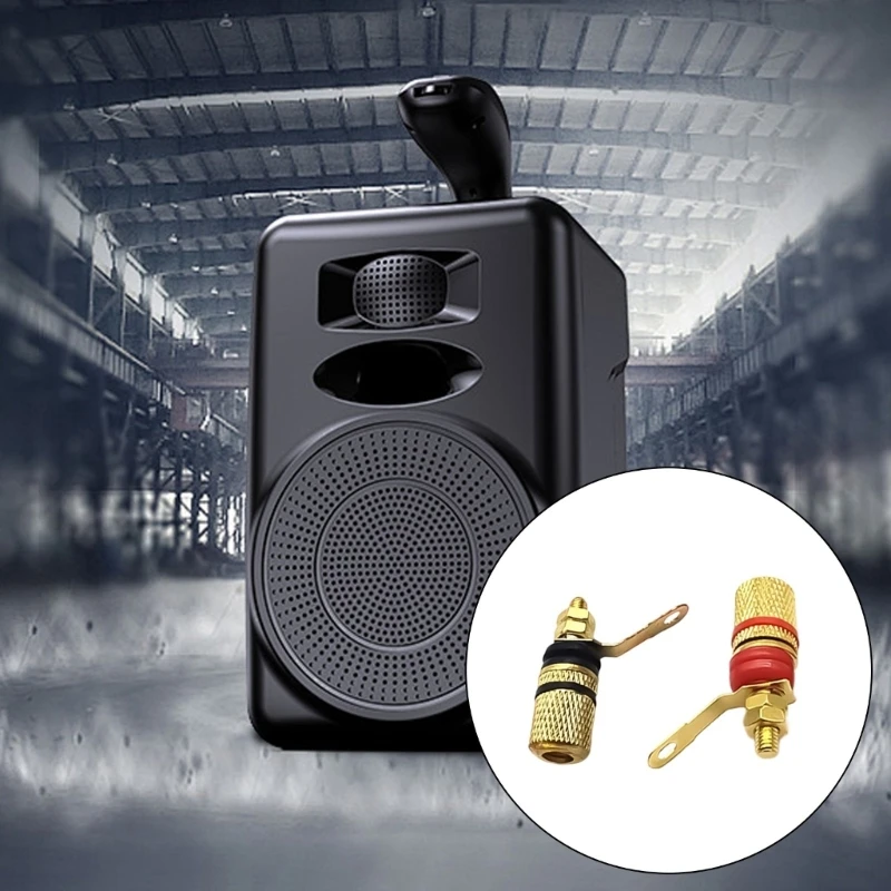 Banana Plug Connectors Sound Socket 4mm Binding Post For  Amplifiers Speaker Terminals Board Gold Plated Electronic Adapter