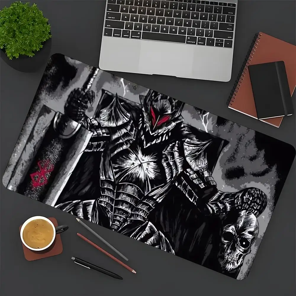 Tappetino per mouse grande Samurai, tappetino da ufficio, tappetino per mouse in gomma antiscivolo in stile retrò, accessori per PC, accessori da scrivania.