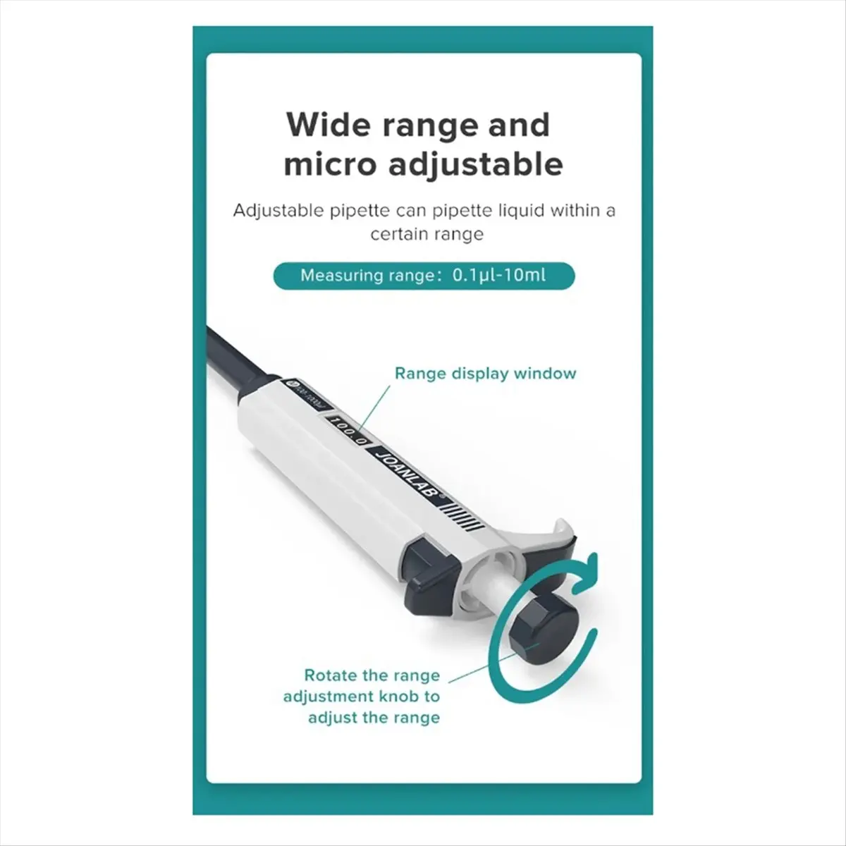 ABJS  Micropipette Laboratory Automatic Pipette Digital Adjustable Plastic Pipette Chemistry Laboratory Equipment B