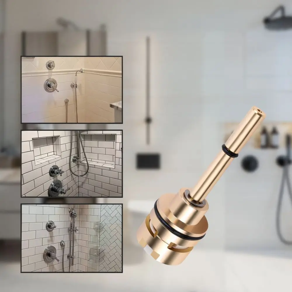 3 Function Non Shared Diverter For For RP71718 Shower Faucet Brass Valve Core Replacement Plumbing Maintenance Fix