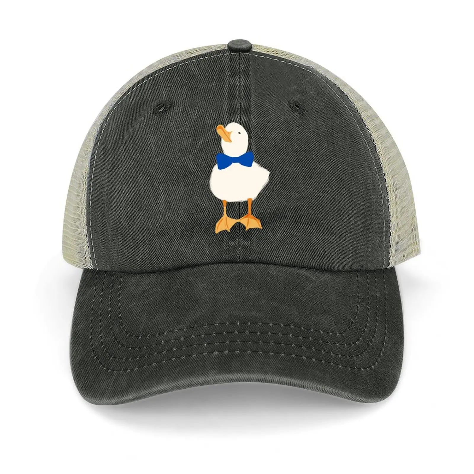 

Duck in a bow tie Baseball Cap Sun Cap Hat Man For The Sun Hat Beach summer hat Man Women's