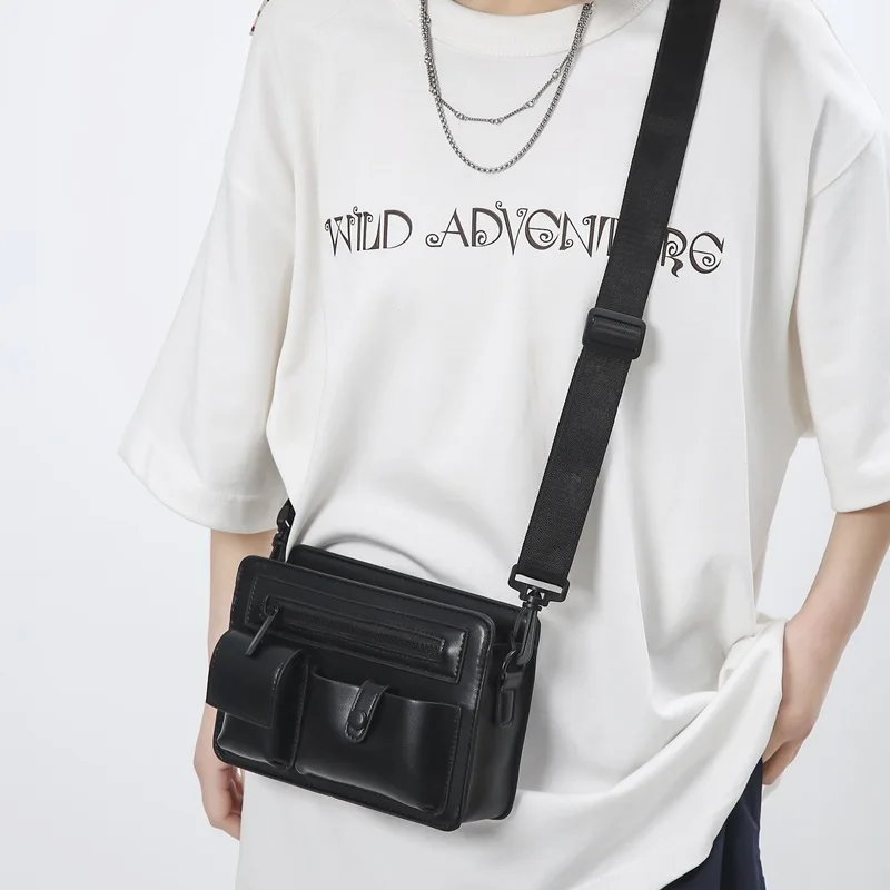 Small Crossbody Bags for Men Women 2024 Casual Luxury Brand Pu Leather Female Shoulder Bag Korean Fashion Unisex Purses Tendance