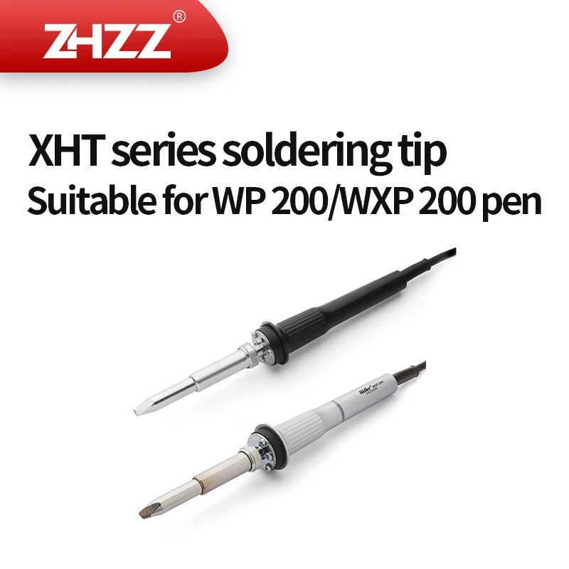 Ponta de ferro de solda ZHZZ XHTD Cabeça de solda XHTE Ponta de soldagem XHTF XHTC compatível com WELLER CWP200 WXP200