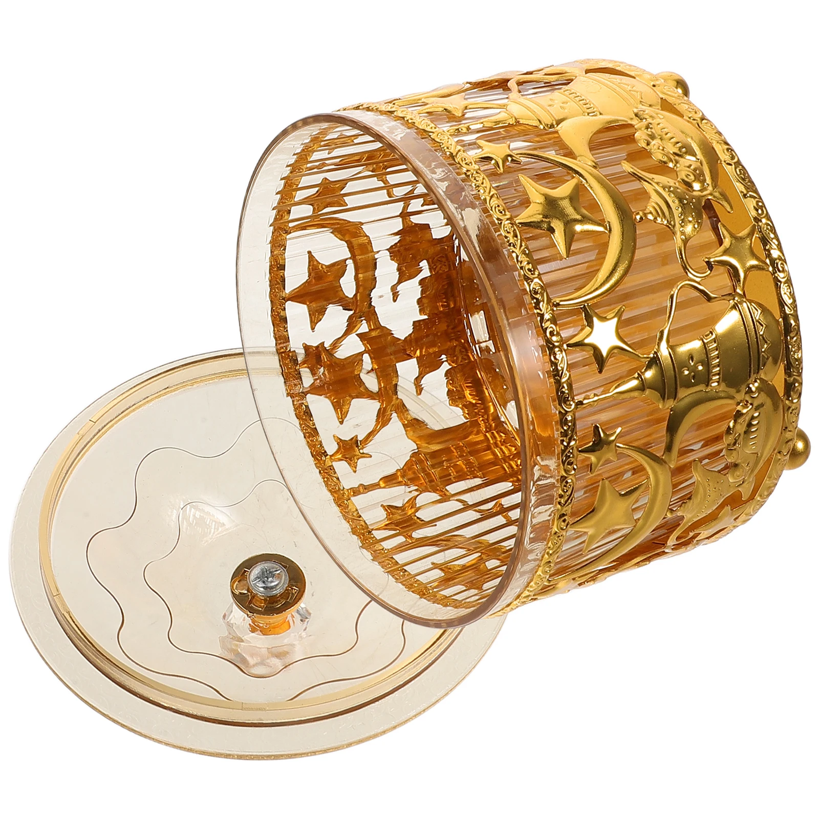 

Eid Mubarak Candy Tray Middle Eastern Snack Serving Plate for Festive Home Decor Elegant Metal Food Tray for Dried Fruits Nuts