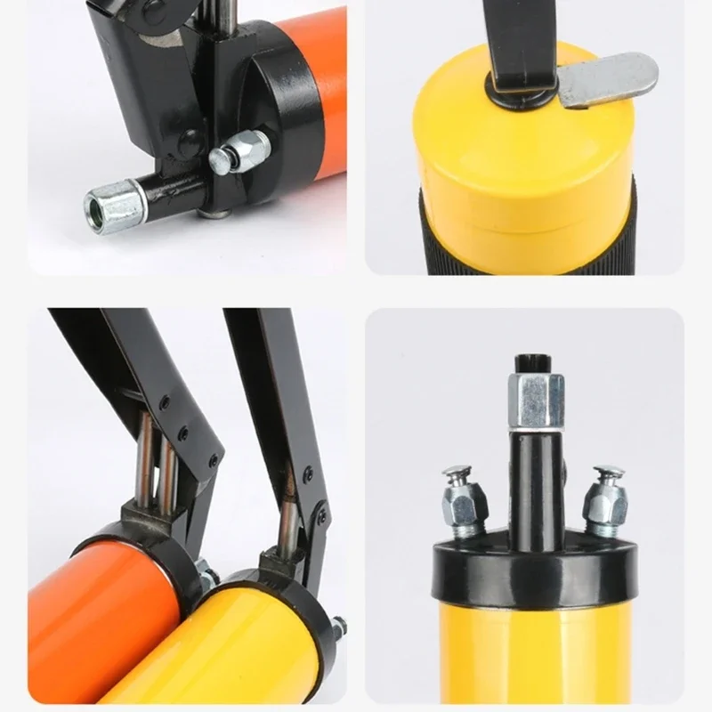 Heavy Duty Shaft Grease Tool with 21OZ Load Portable Anti Slip Lever Handle Leakproof Grip Grease Tool Rustproof