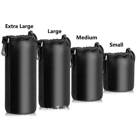 Camera case Lens Pouch Set Lens Case Small Medium Large and Extra Large For DSLR Camera Lens Bag Pouch Shockproof