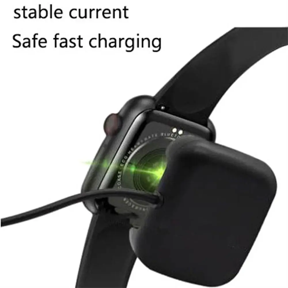 For HW22 Stable Current Black Safe Fast Smartwatch Charging Cable Smart Watch Charger Smartwatch Cable Smartwatch USB Adapter