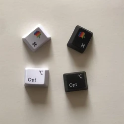 Nasadki na klawisze z PBT MAC Commond i klawisze opcji barwnik sublimacyjny Cherry MX breloki na przełączniki MX mechaniczna klawiatura do gier