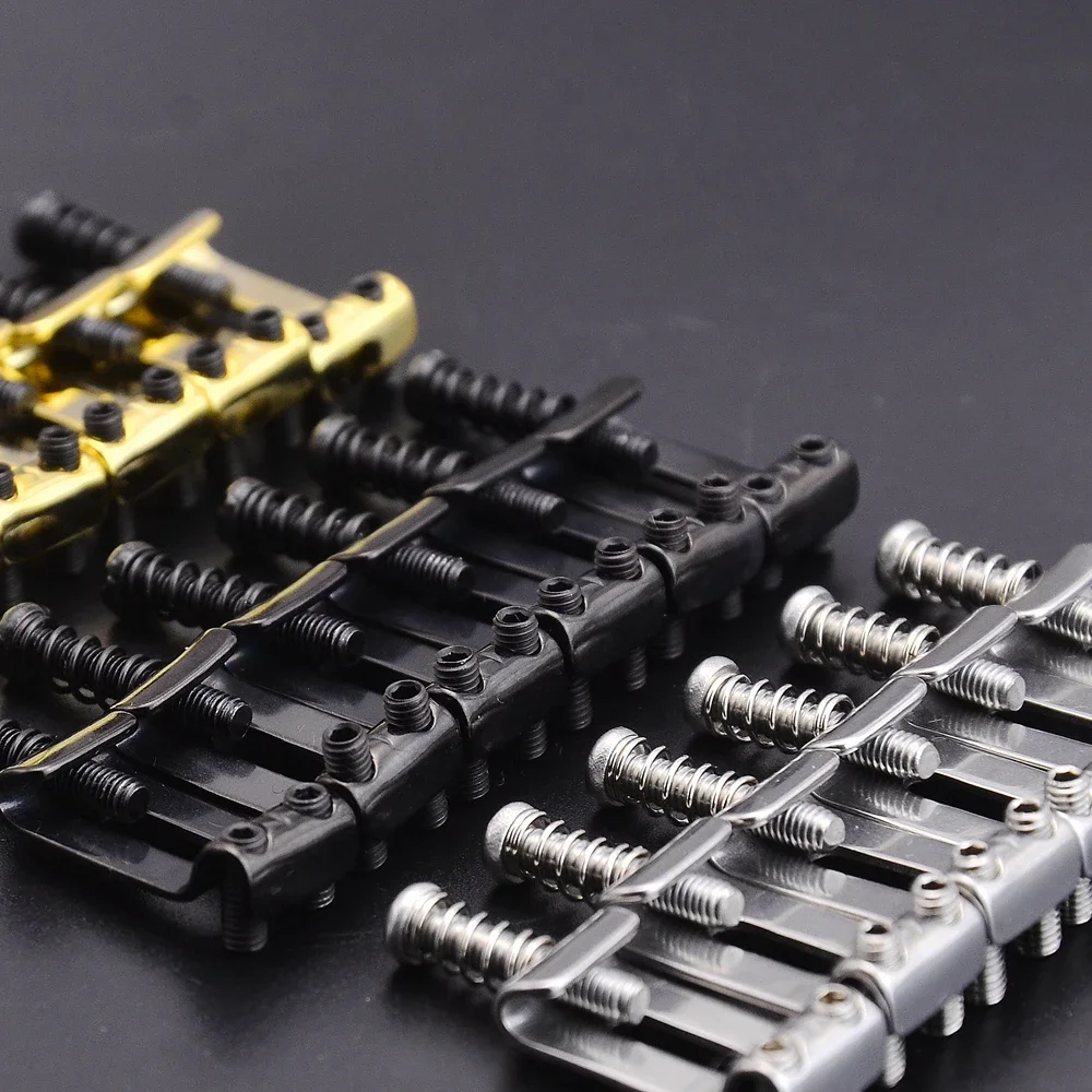 1 Set 10.5MM/10.8MM/11.3MM Stainless Steel / Titanium Alloy (TC4) Electric Guitar Bridge Saddle for Fende.r ST