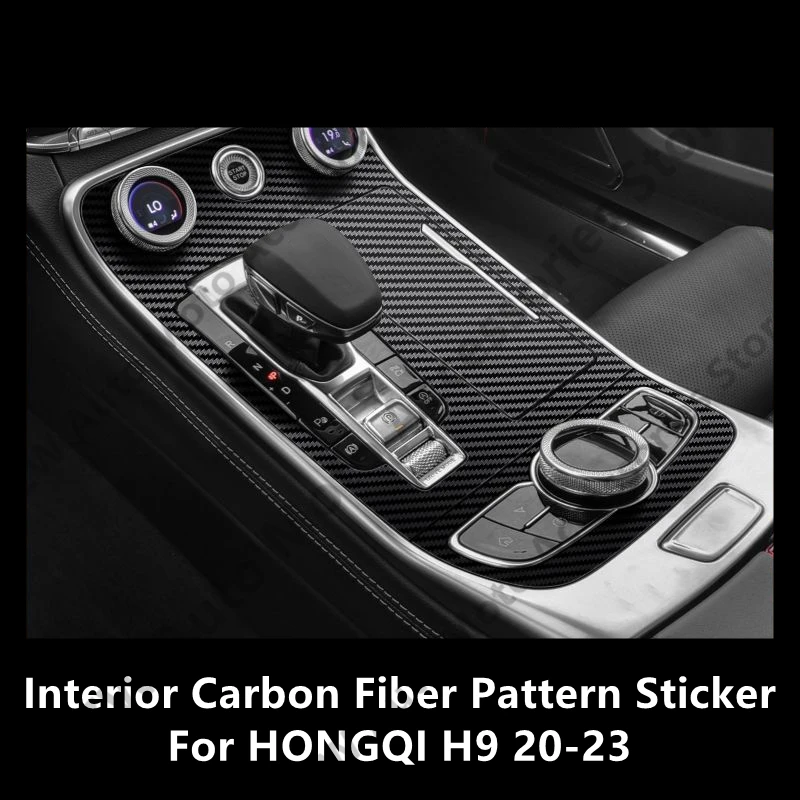 

For HONGQI H9 20-23 Interior Carbon Fiber Pattern Sticker Protective Film Modification Accessories Refit
