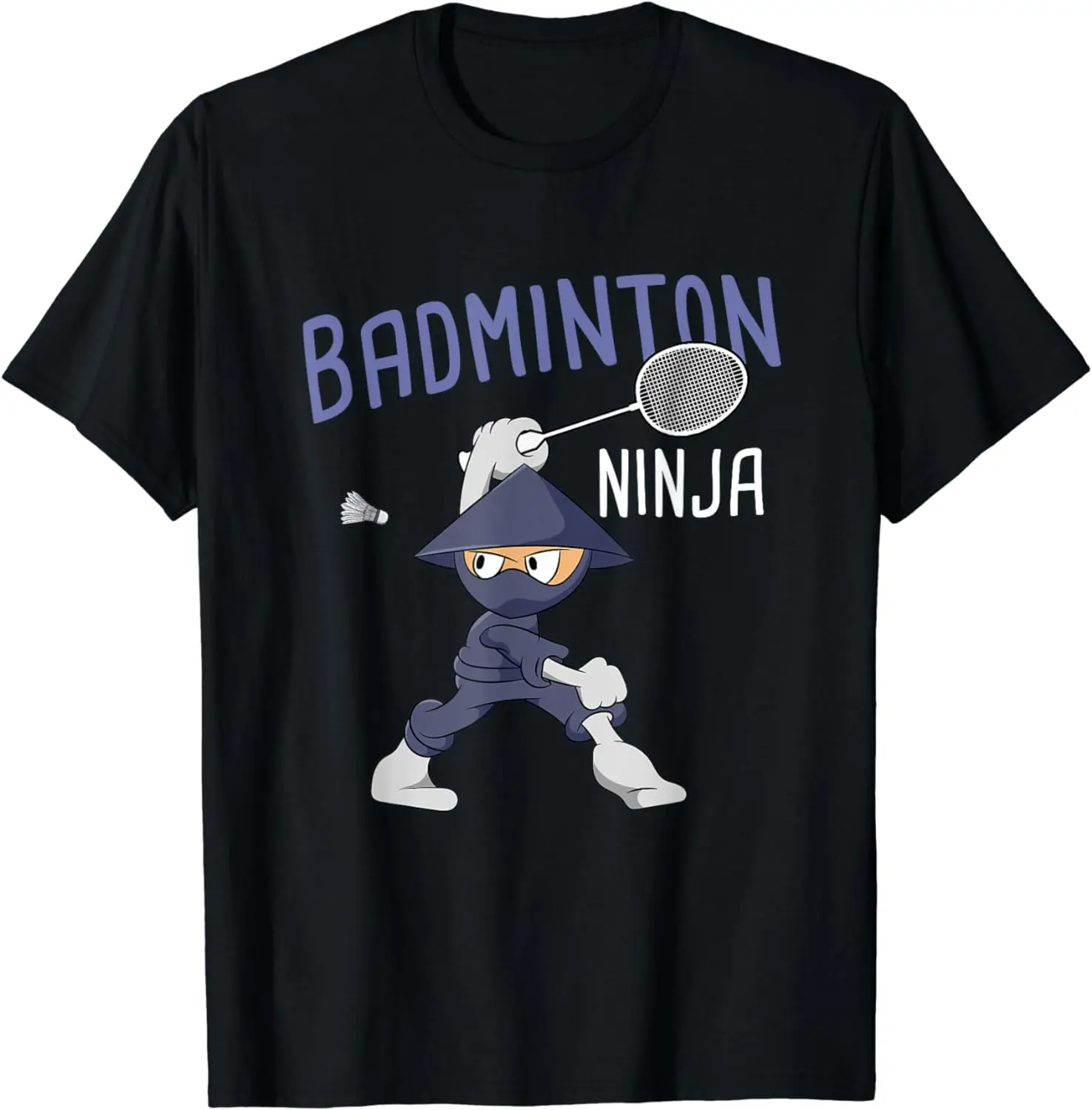 Badminton Ninja Kids Shuttlecock Boy Badminton T-Shirt Funny Graphic T Shirts  Men Clothing Tops Streetwear Camisas