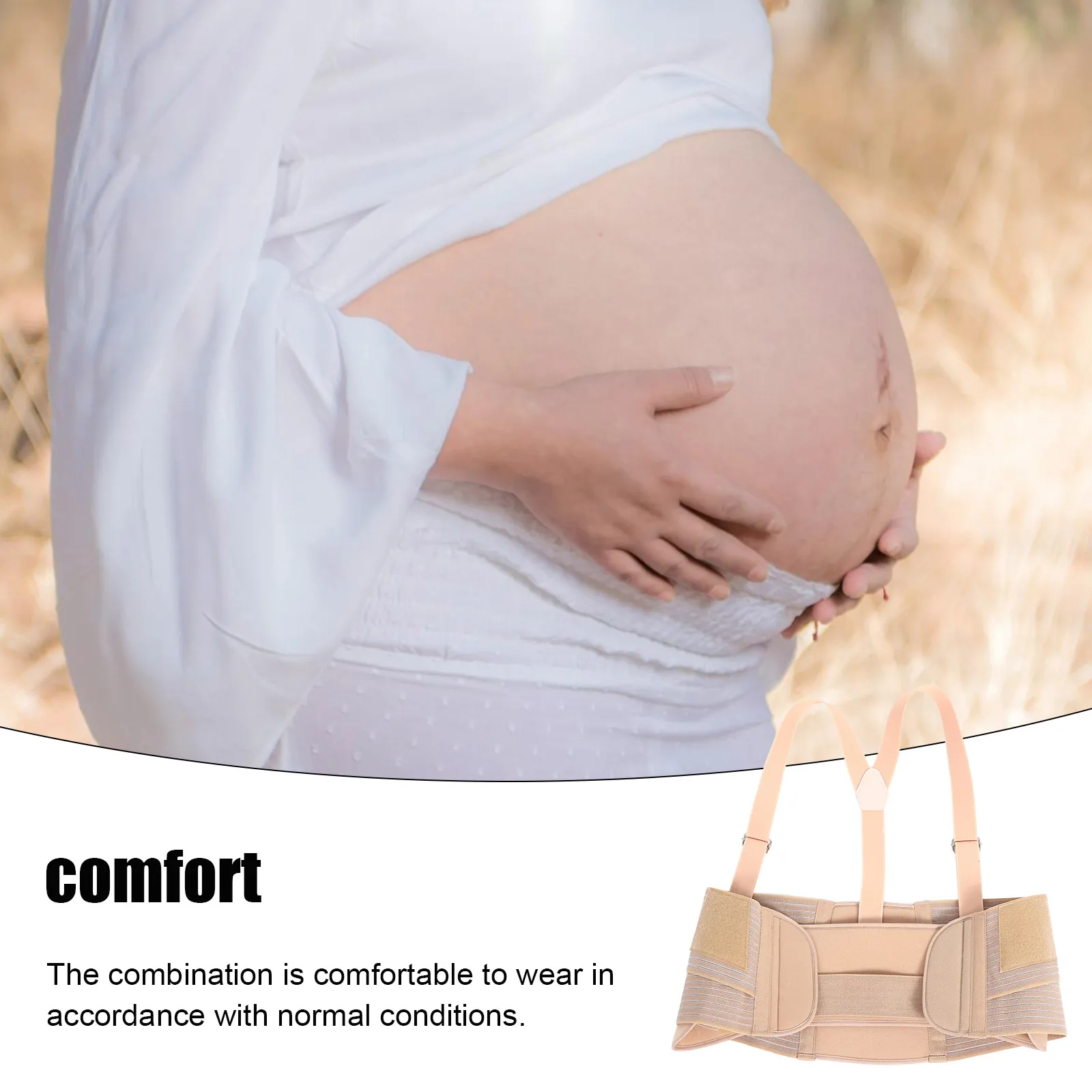 حزام دعم الجنين مقاس Xl حزام البطن للحمل وتخفيف آلام الظهر ودعم البطن والعناية بالخصر للنساء الحوامل #1