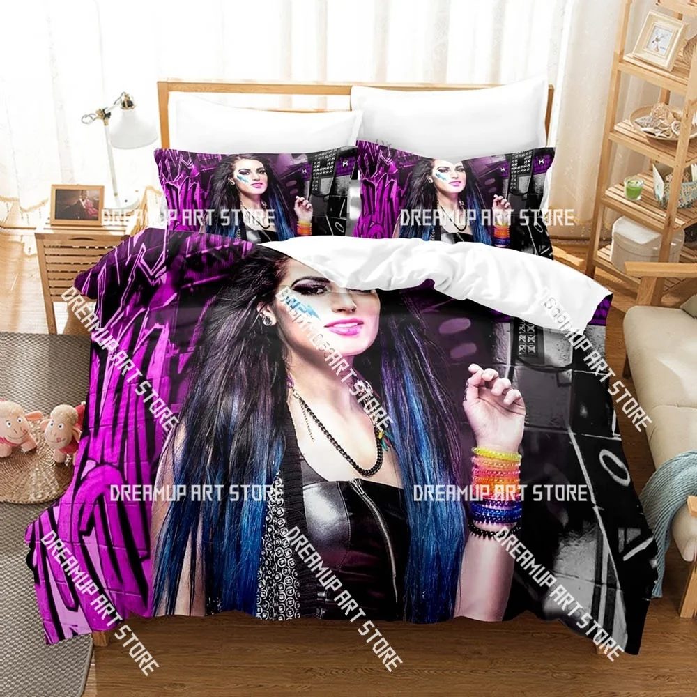 3D Printed Saraya-Jade Bevis Wrestling Star Bedding Set for Boys Girls Duvet Cover Twin Queen King Full Single Double Sizes