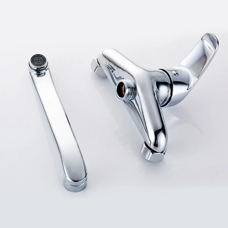2025 New Long Neck Rotatable Faucet Cold Hot Water Mixer Durable Build Easy Installation