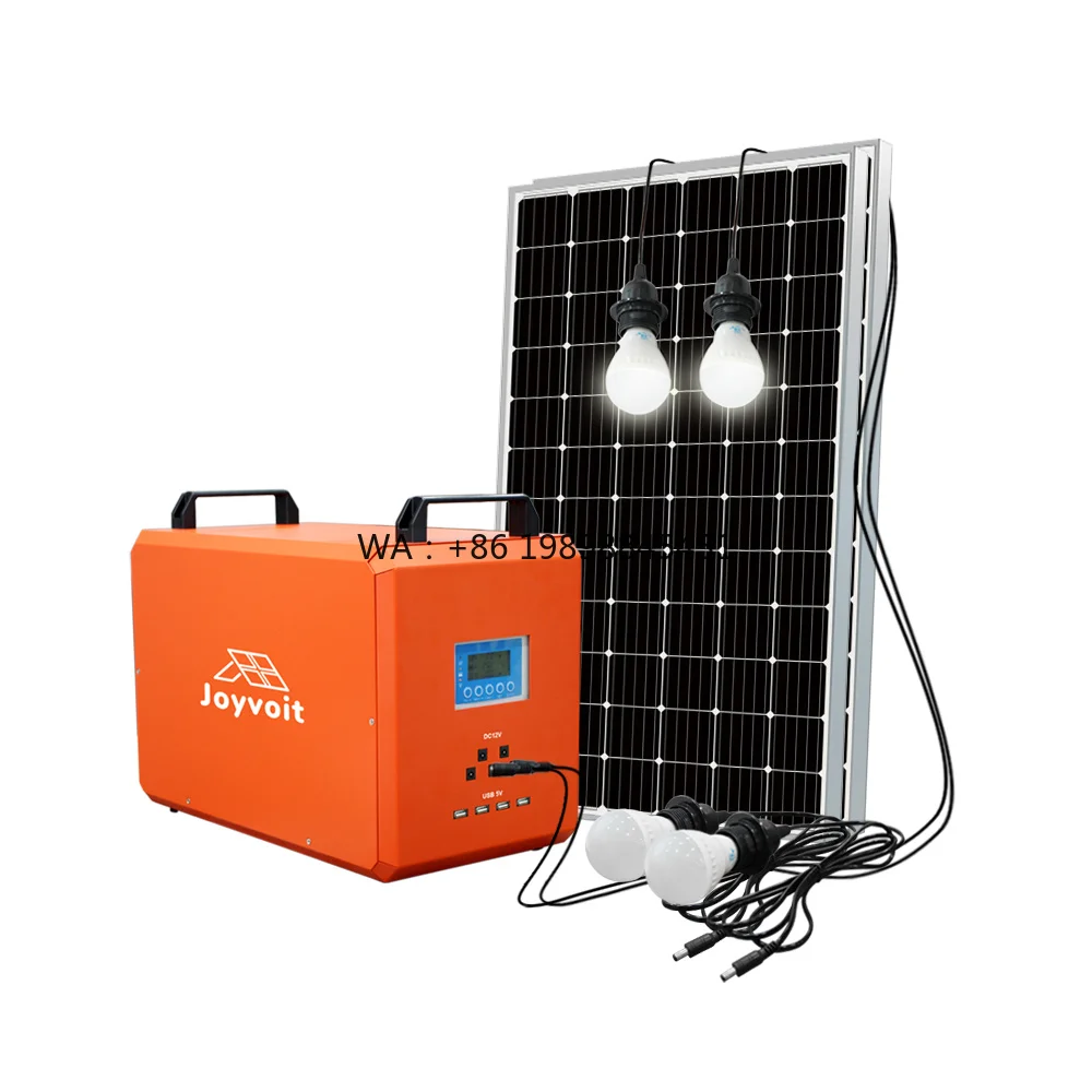 Compact Portable Off-Grid Solar Energy Storage Lithium Generator with Panels for Home and Outdoor Lighting
