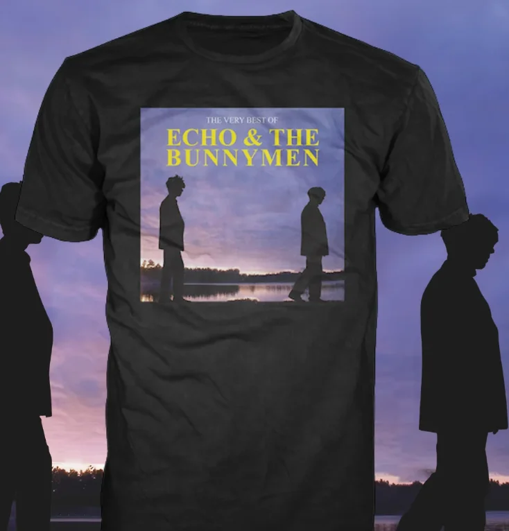 2026 Echo&the Bunnymen Return Album Summer Men's and Women's Pure Cotton T-shirts Comfortable, Breathable, High Quality Ins Y2k