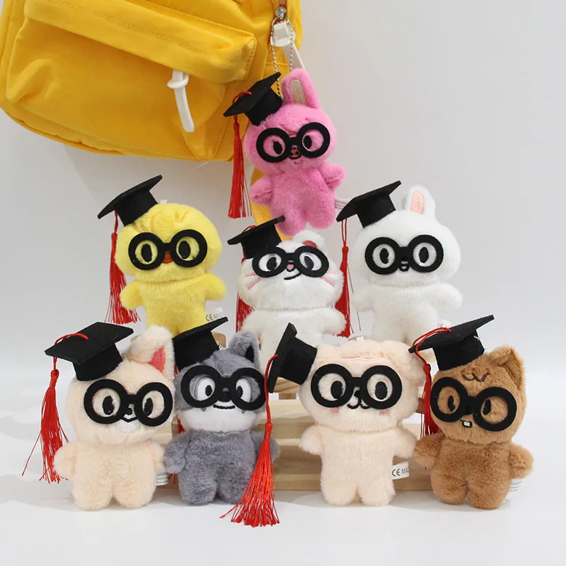 

Christmas and Halloween Doctor's Hat Stray Kids Plush Doll Pendant Celebrity Surrounding Li Longfu Fang Can Doll Cotton Doll