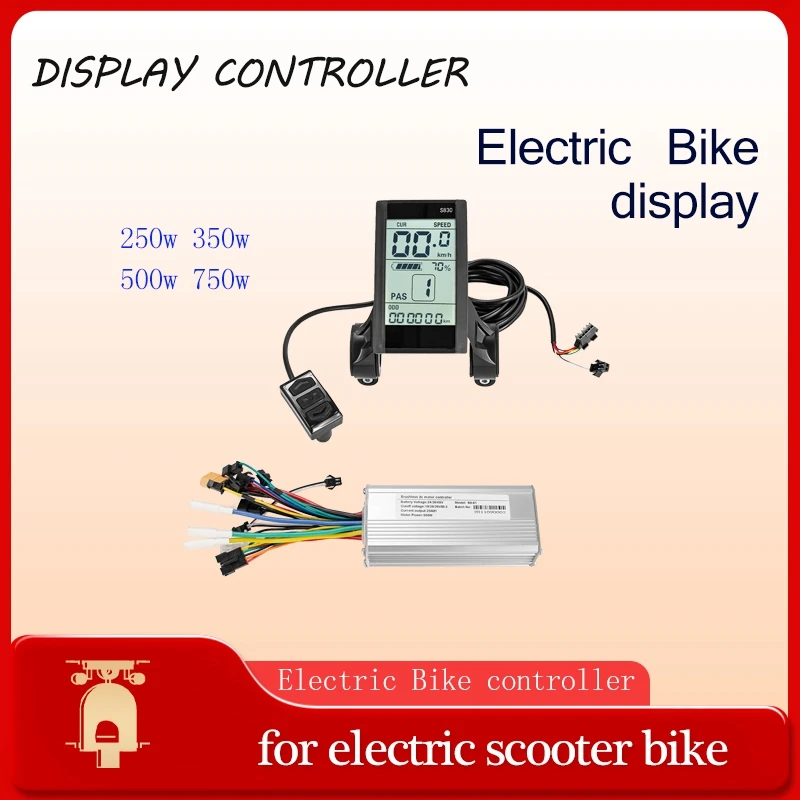 

Electric Bicycle Scooter Display 36V 48V 60V 350W 500W Controller Brushless Kit with USB Function LCD For Ebike Accessories