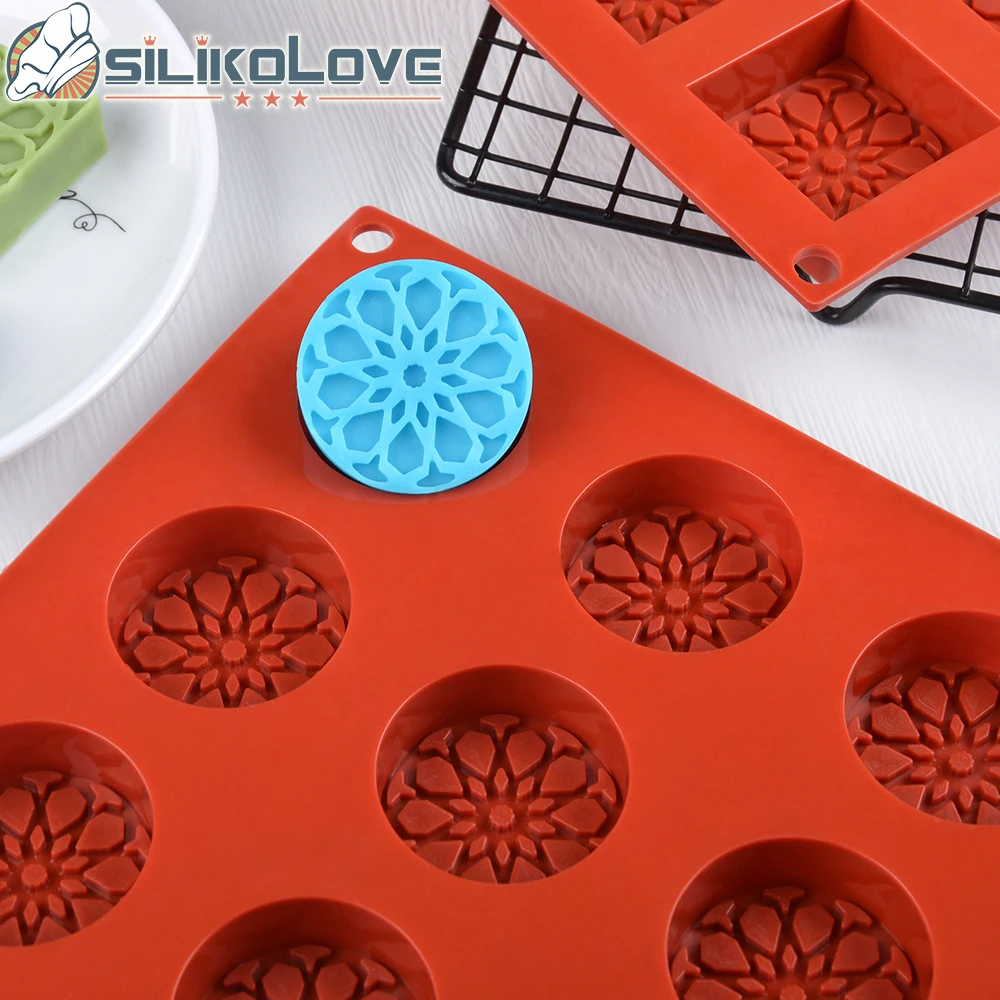 MAURESQUE Round Silicone Tarte Mold for Desserts Mousse Cake Molds