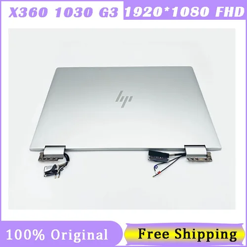 HP EliteBook x360 1030 G3 용 터치 스크린 디지타이저, 완전 조립 교체 L31871-001, L31870-001 L31868-001, 13.3 인치 
