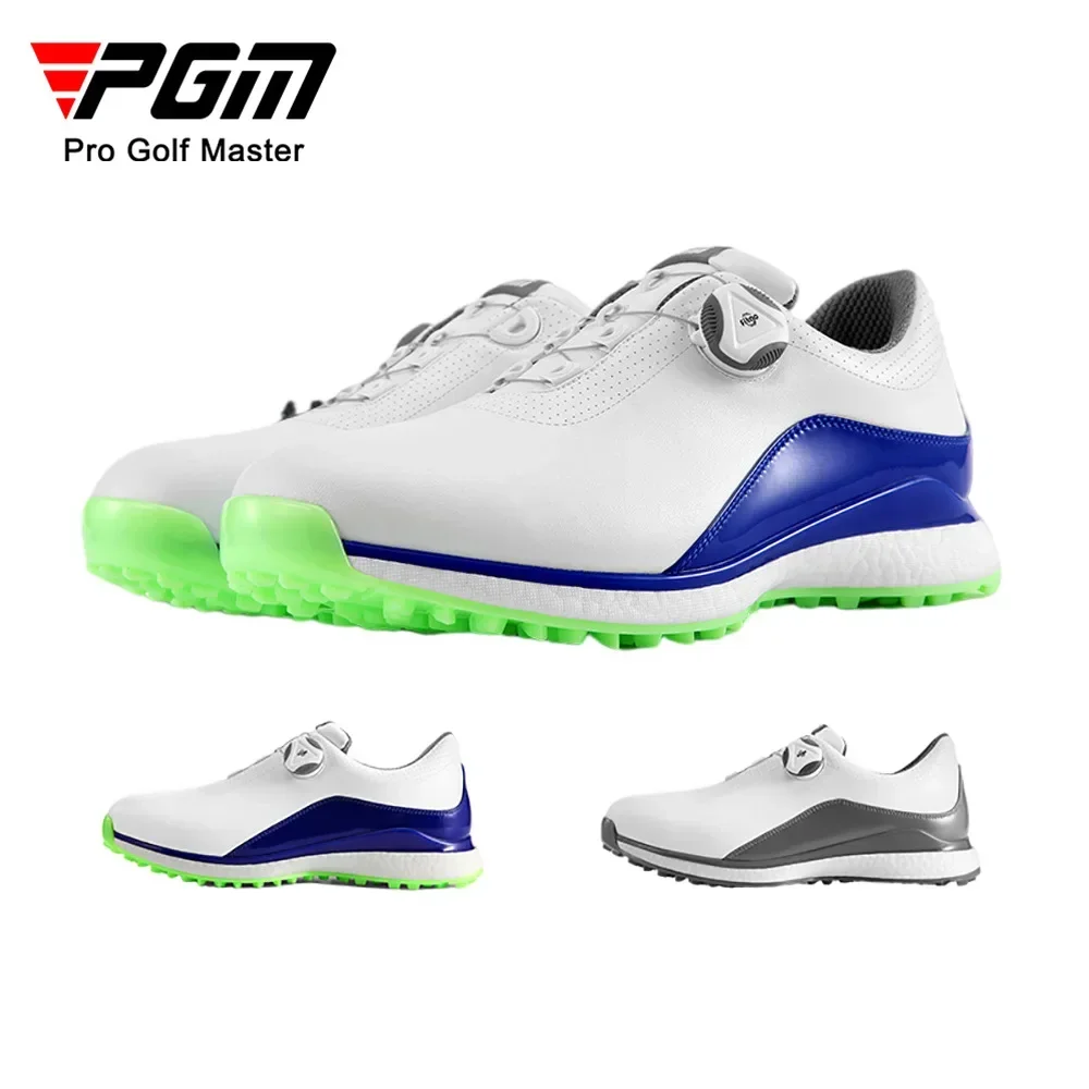 

PGM Golf Shoes Men's Knob Lace Sports Shoes Anti slip Studs Popcorn Midsole