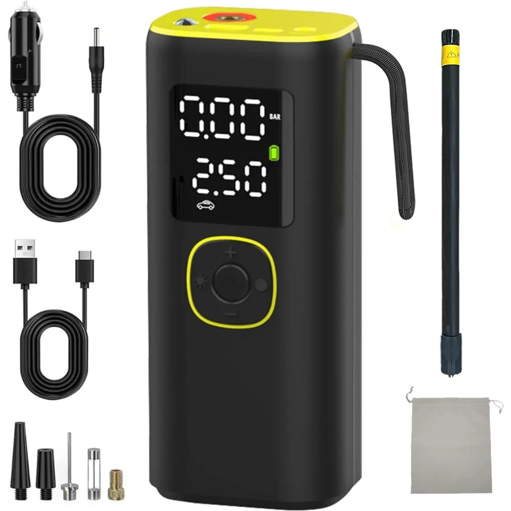 

Pump Electric Tire Inflator : Portable Air Pump Smart Car Tire Inflator DC 12v Cordless 150 psi Air Compressor Auto Air Pump