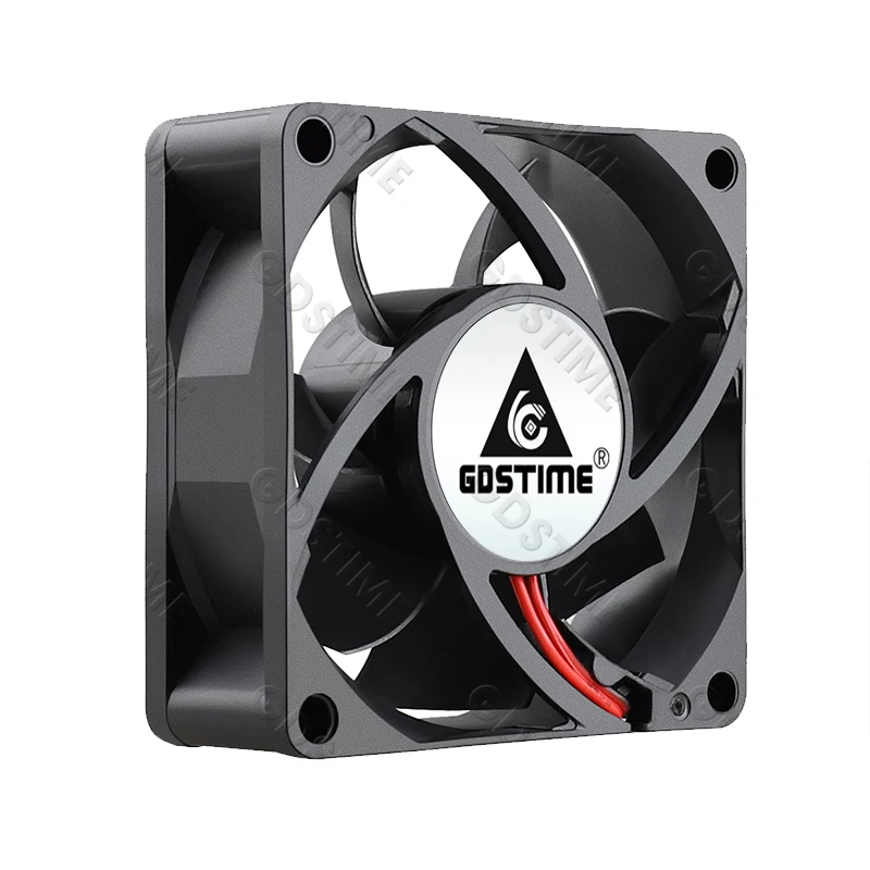 Gdstime DC 12V/24V 7025 Brushless Cooler 70x 25mm PC Case CPU Radiator 7cm Computer Case Cooling Fan 70x70mm 2Pin Axial Fan