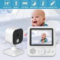 2.8'' Video Baby Monitor 2.4G Mother Kid 2 Way Audio Talk Night Vision Security Cameras Video Surveillance Cam With Temperature