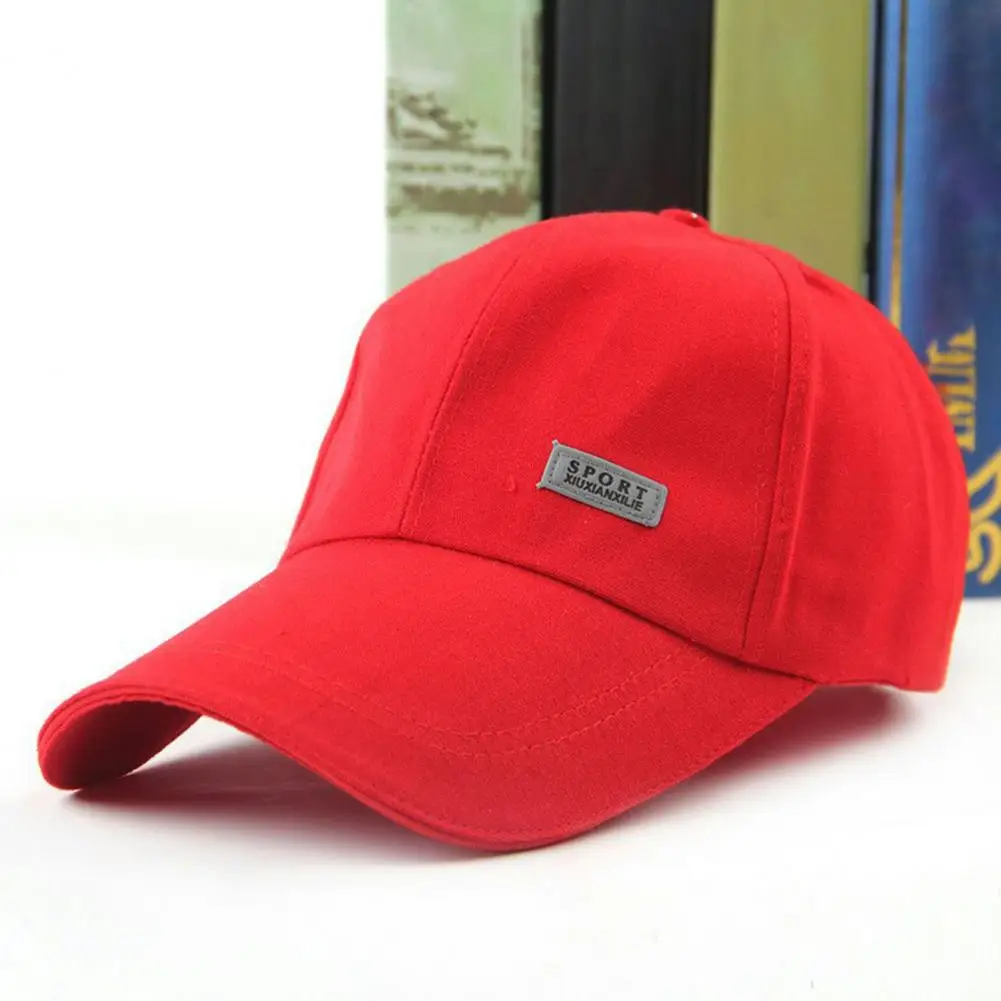 Fashion Letter Logo Baseball Cap Solid Color Sunscreen Visor Hat Washed Dad Hats Simple Vintage Hip Hop Sun Hats For Women Men