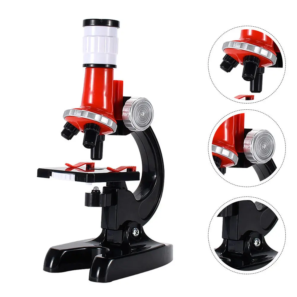 1 ensemble de Microscope scientifique pour enfants 1200X, outil expérimental biologique éducatif, fourniture d'observation en laboratoire, Exploration précoce