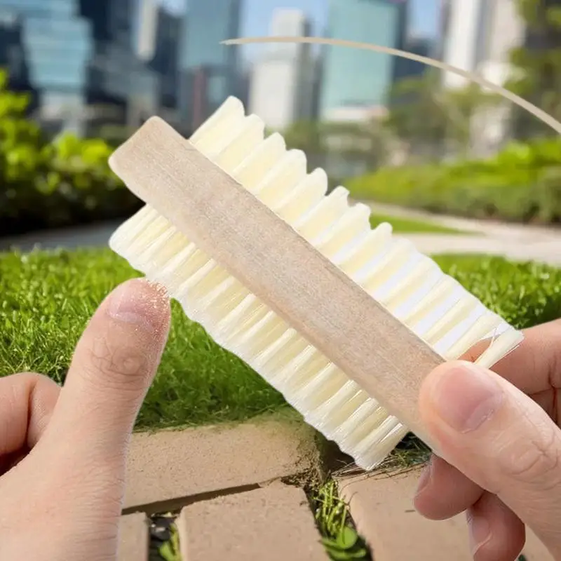 Brosse de nettoyage des ongles Double face, outil de manucure et de pédicure, idéal pour les ongles et les orteils