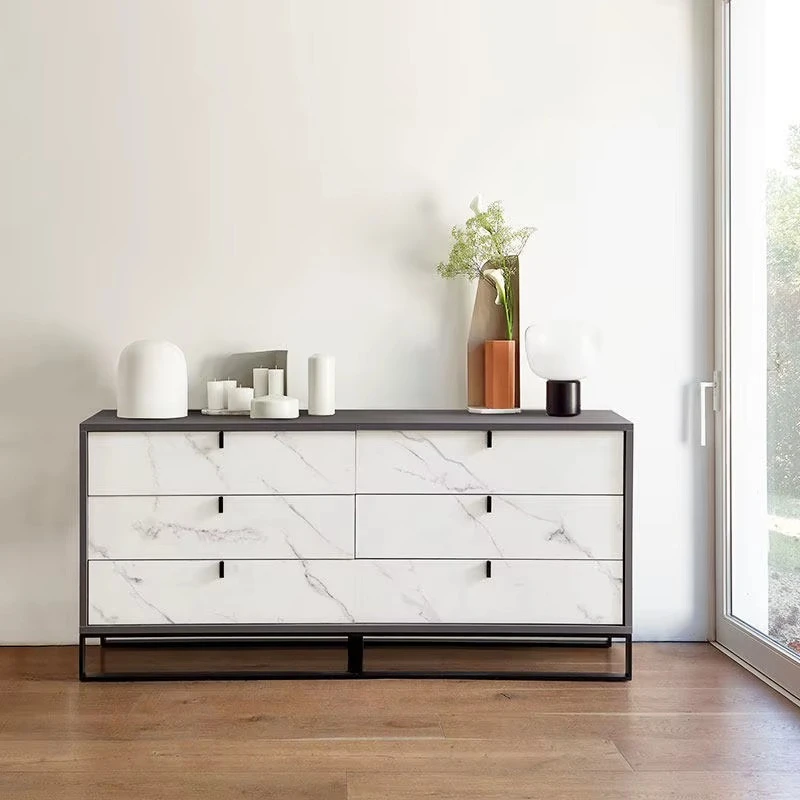 Six drawers simple modern locker living room porch TV cabinet