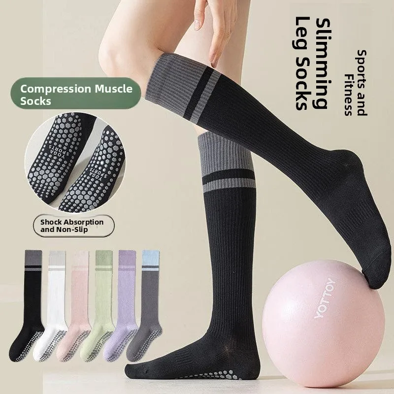

Women's Yoga Running Sos Long Tube Anti-slip Profional Sport Prure Crion Thin Model Summer Lightweight Sos