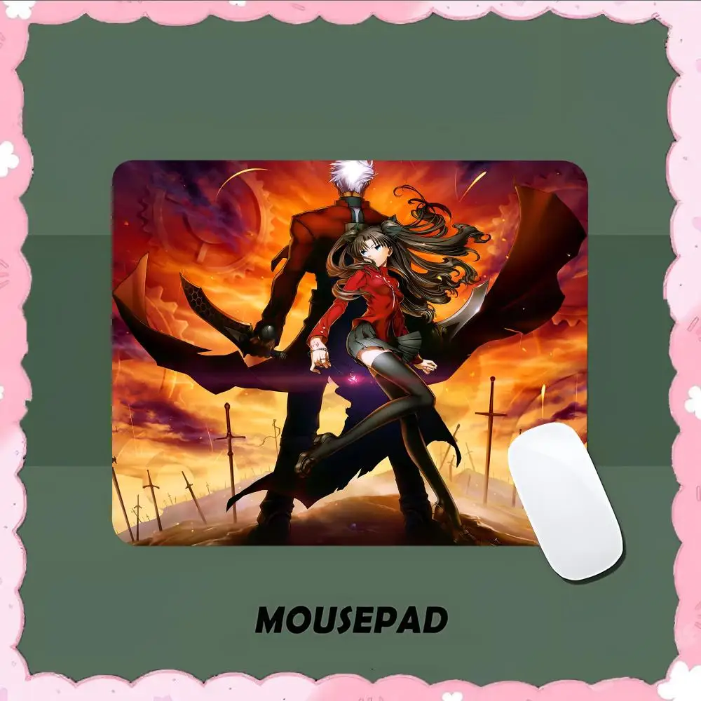 Rin Tohsaka Mouse Pad Non-Slip Game esktop Leather Mause Pad Waterproof Anti-Scratch Easy To Clean Mat For Give gifts to daughte image 6