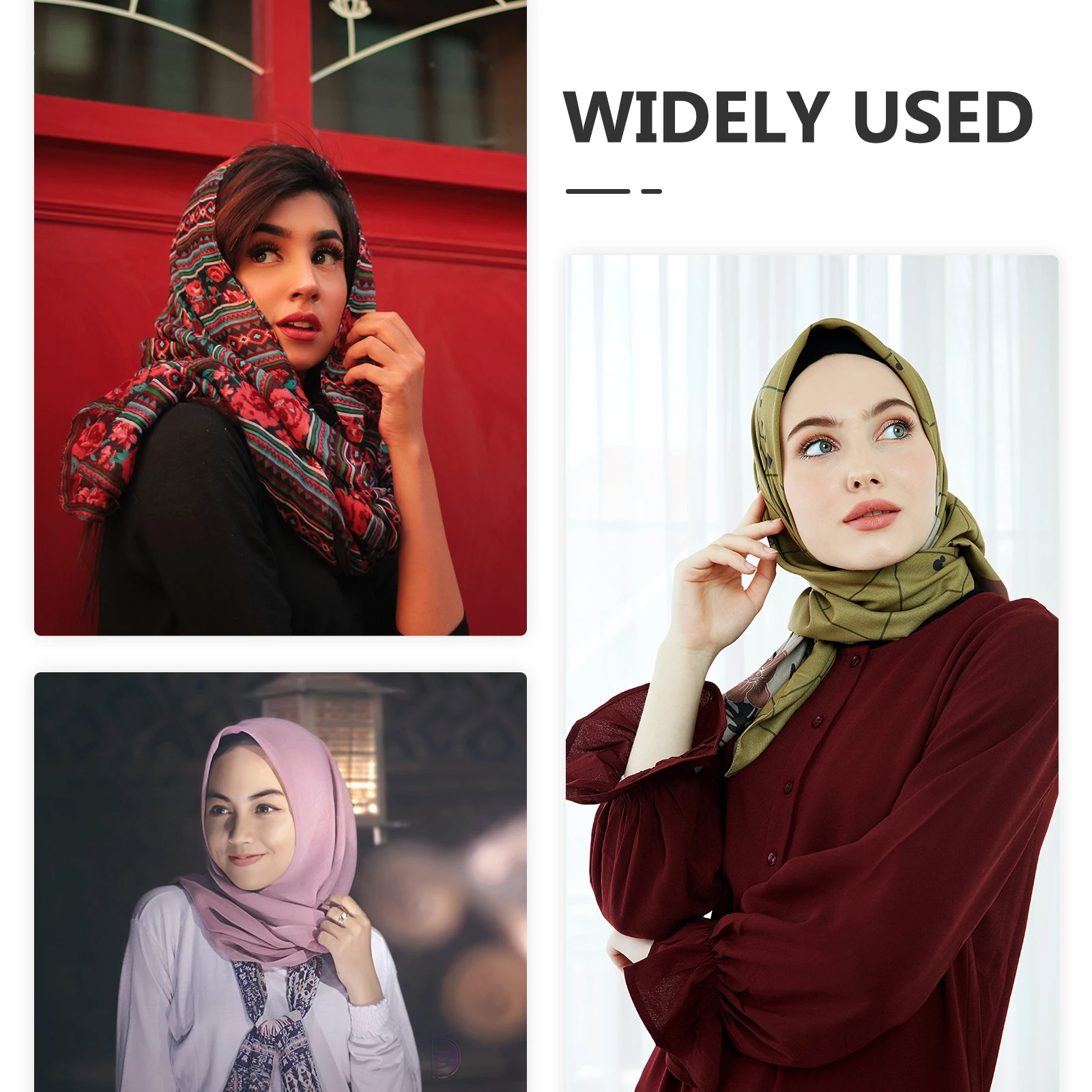 

Knitted Hair Straps Crochet Scarf Headbands Triangular Handmade Headscarf Wraps for Women Bandana