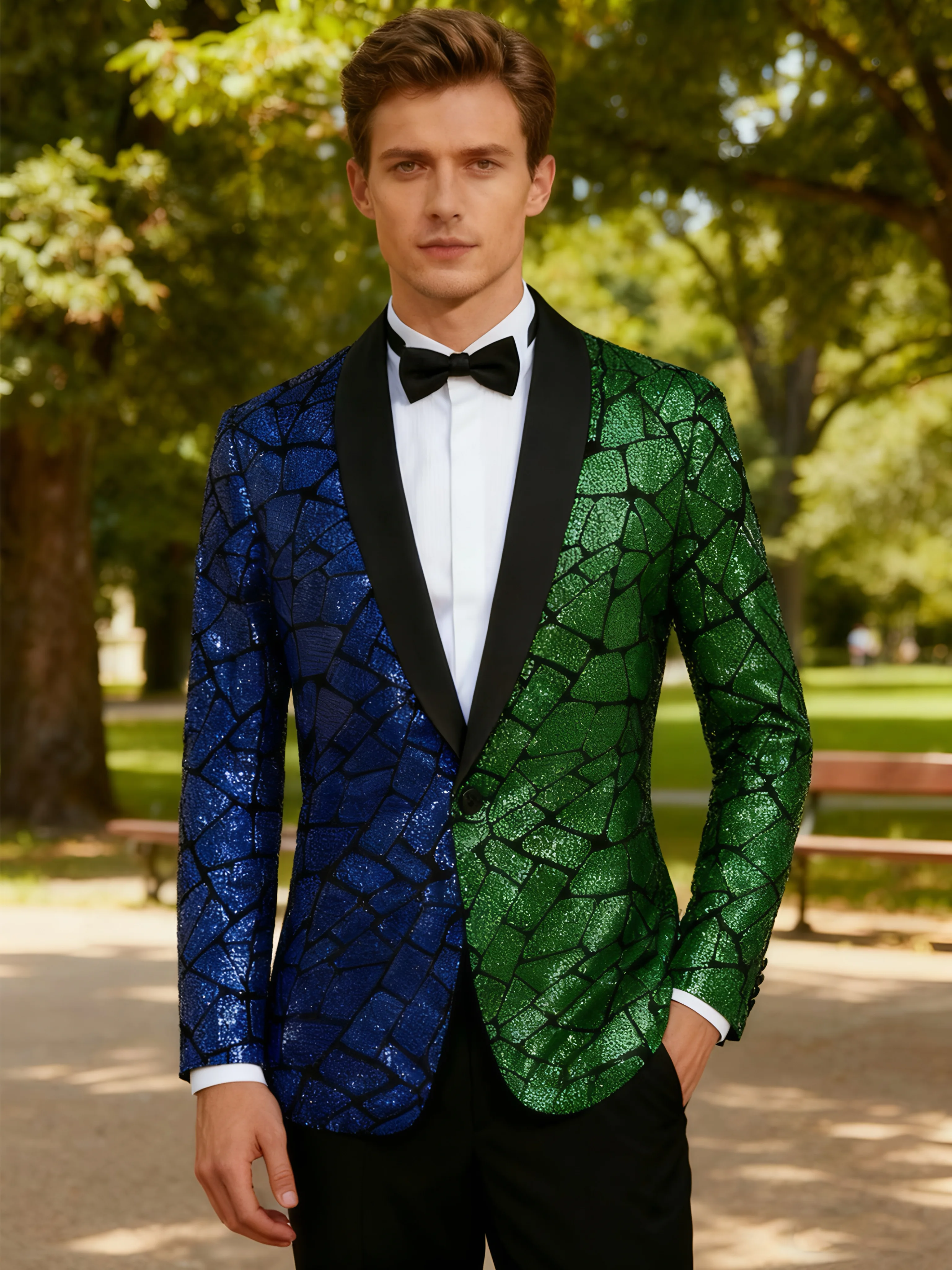 

Мужской цельный топ с блестками, бархатная шаль с лацканами, танцевальная вечеринка, свадебное вечернее платье, куртка, спортивная куртка