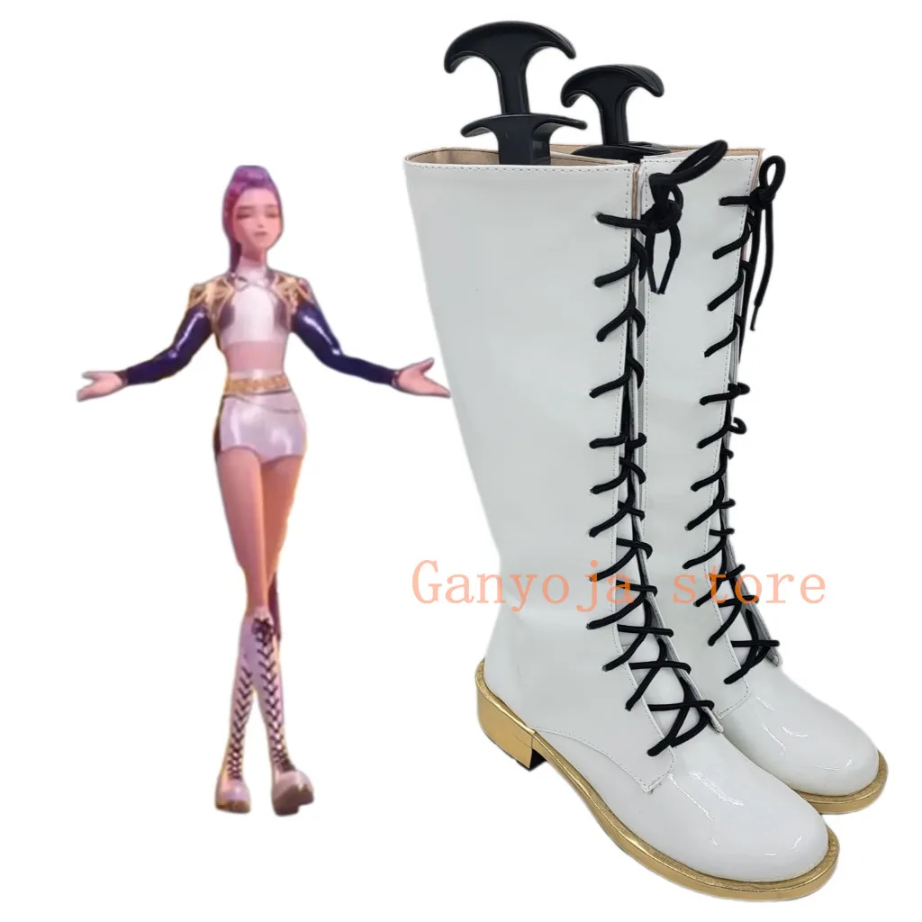 Rumi Dance Outfit Boots KPop Demon Hunters Cosplay Shoes Adult Kids Boots Halloween Carnival Shoes