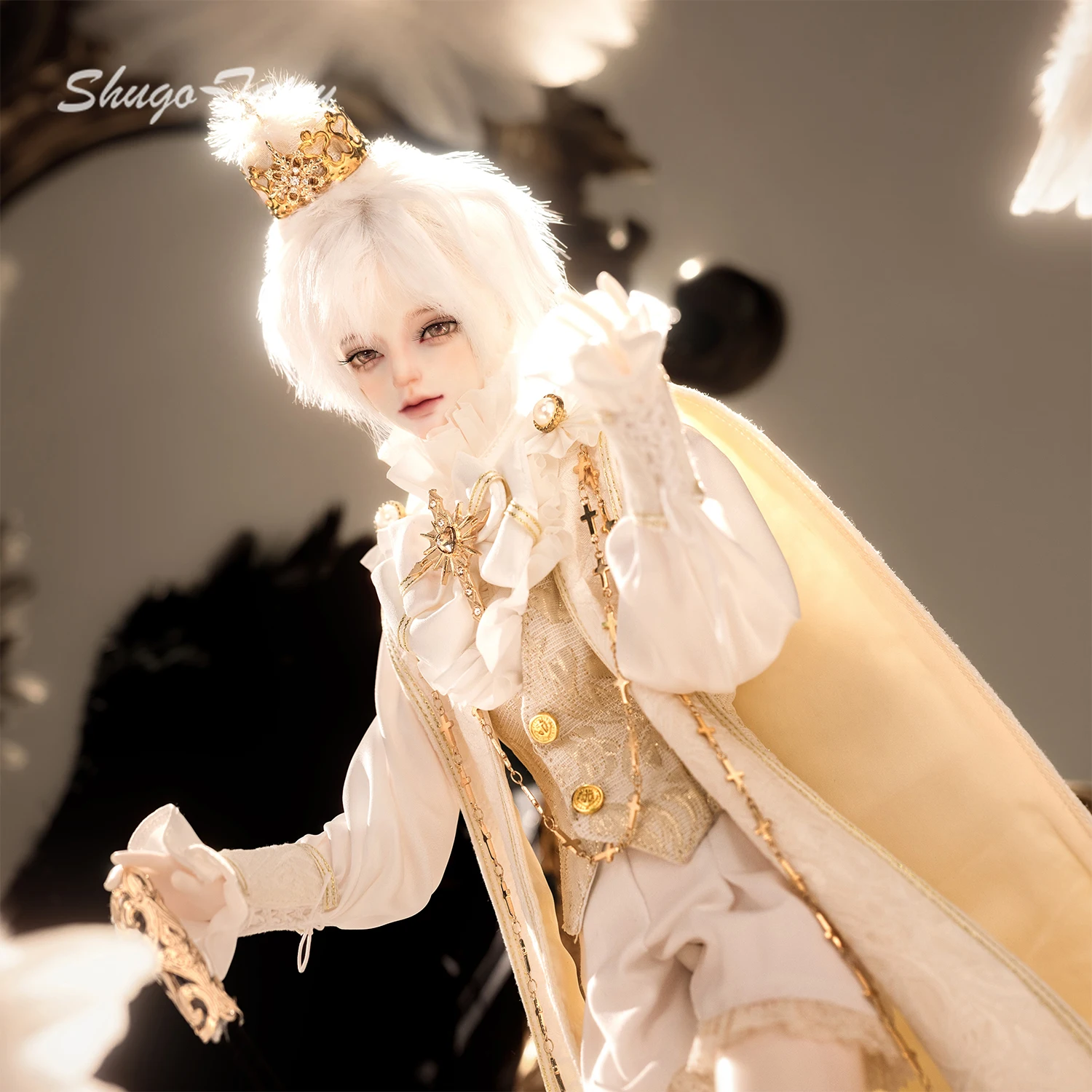 BJD 인형 1/4 아오키 풀세트 B 스컬프트 부드러운 외모 모델 젊은 남성 얼굴 신화 레진 20세기 유럽 귀족 왕자