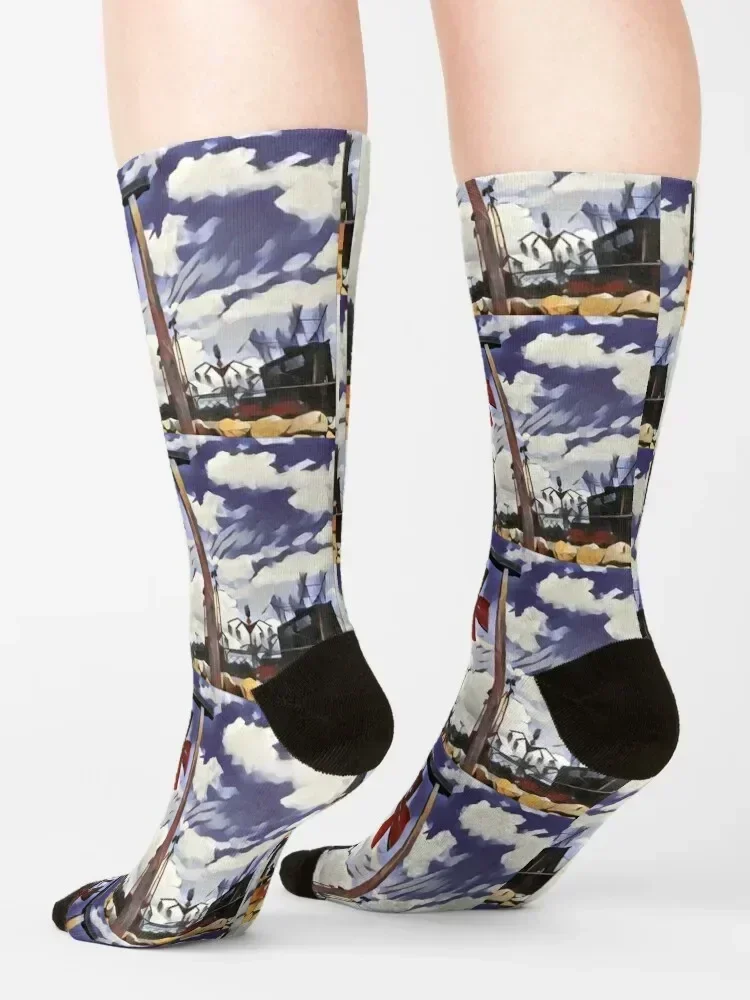 Hellfest Music Festival, Clisson, France (v3) Socks Stockings compression new year winter happy Women's Socks Men's