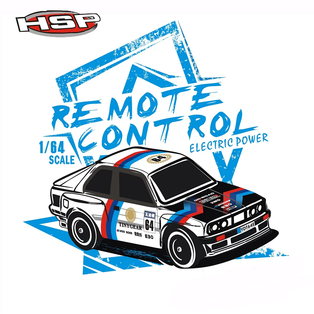 HSP TinyGear 1/64 MINI RC على الطريق 1/64 محاكاة كهربائية للتحكم عن بعد نموذج سيارات RTR سطح المكتب ألعاب الأطفال الكبار